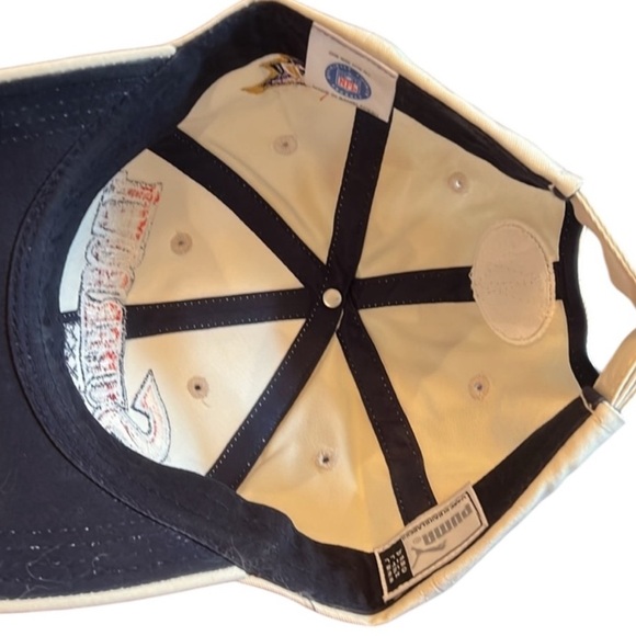 Superbowl XXXV Baltimore Ravens Strapback Cap Hat OS Tan Cotton NFL Embroidered - Picture 11 of 15